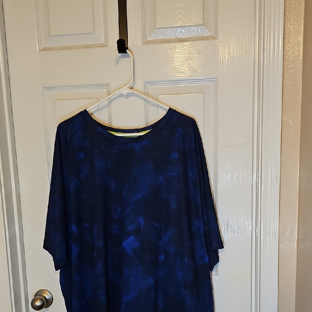 The Foundry Supply Co. Navy Patterned Short Sleeve Tee